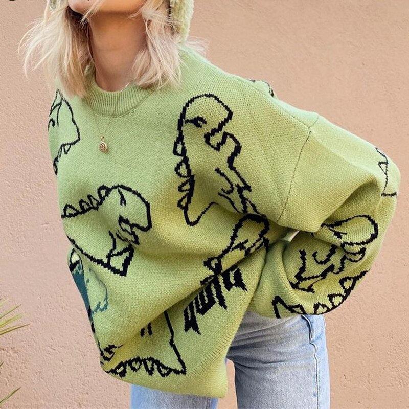 Dinosaur Knitted Sweater