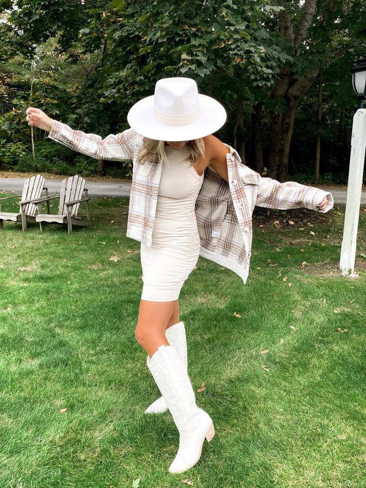 slim fit dress slacks Disco Cowgirl Western Knee-High Boots