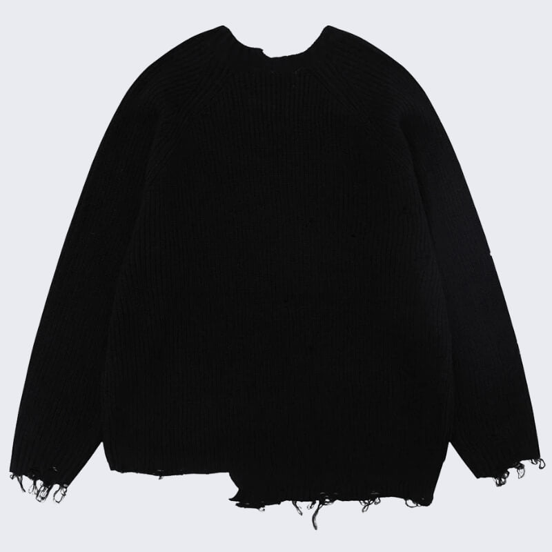 Distressed Knit Sweater