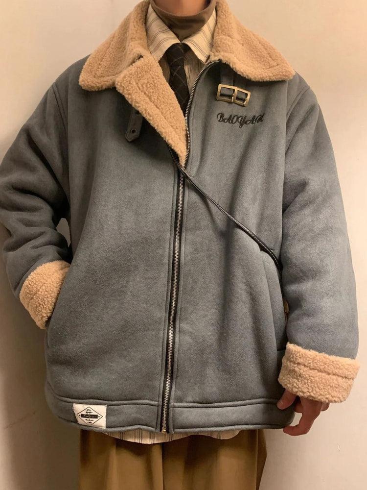 Double-Faced Zip-Up Jacket
