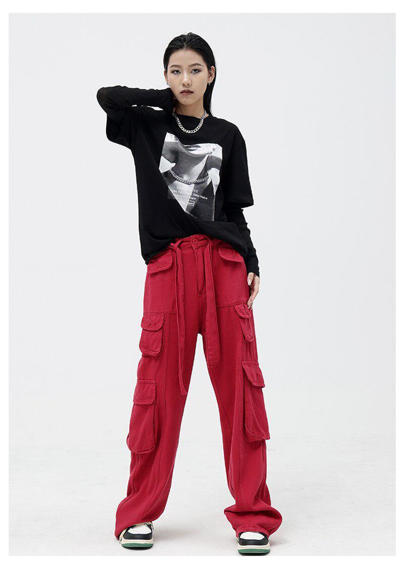 Red baggy deals cargo pants