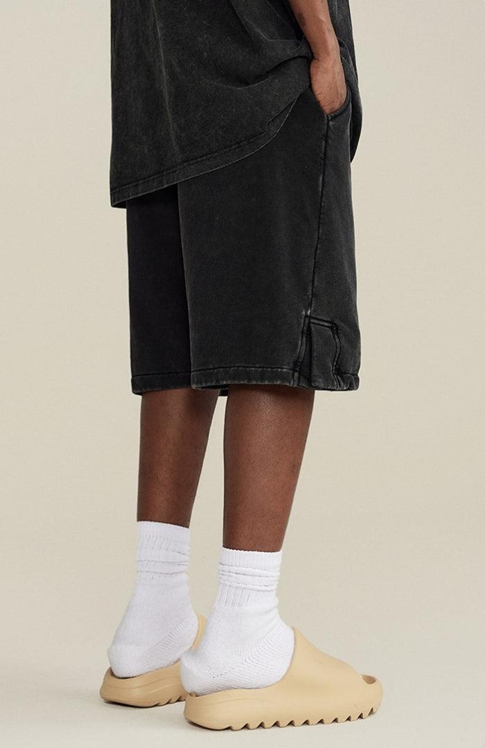 Drawstring Waist Loose Shorts