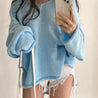 Extra Long Sleeve Loose Sweater