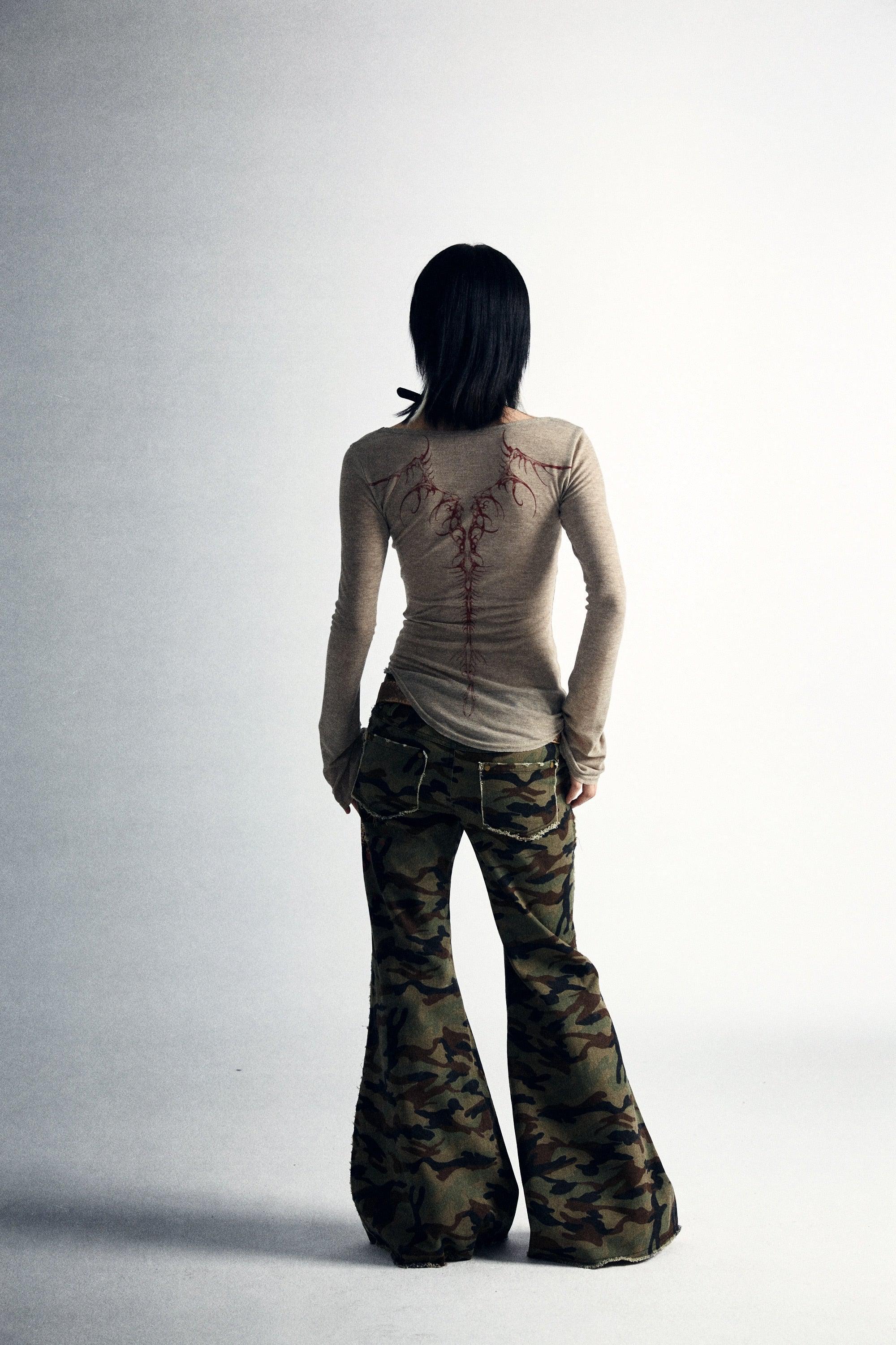 Fairy Grunge Back Print Top - Litlookz Studio