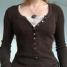 Fairy Grunge Button Front Top