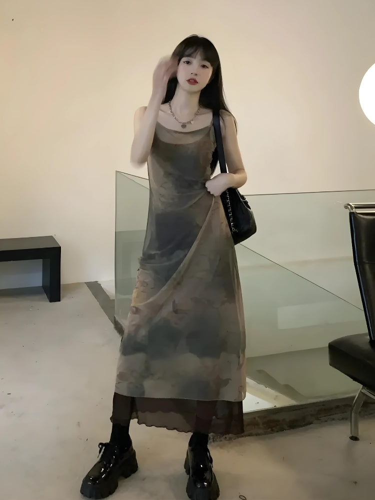 Fairy Grunge Forest Midi Dress - Litlookz Studio Fairy Grunge Forest Midi Dress - Litlookz Studio