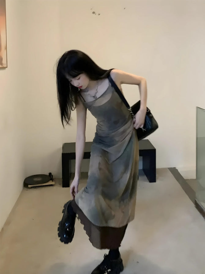 Fairy Grunge Forest Maxi Skirt