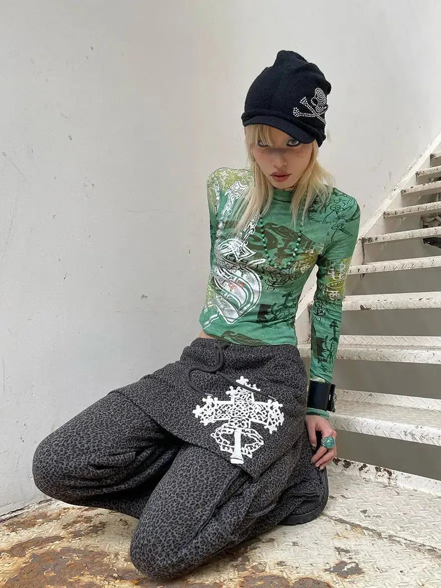 Fairy Grunge Print Top - Litlookz Studio