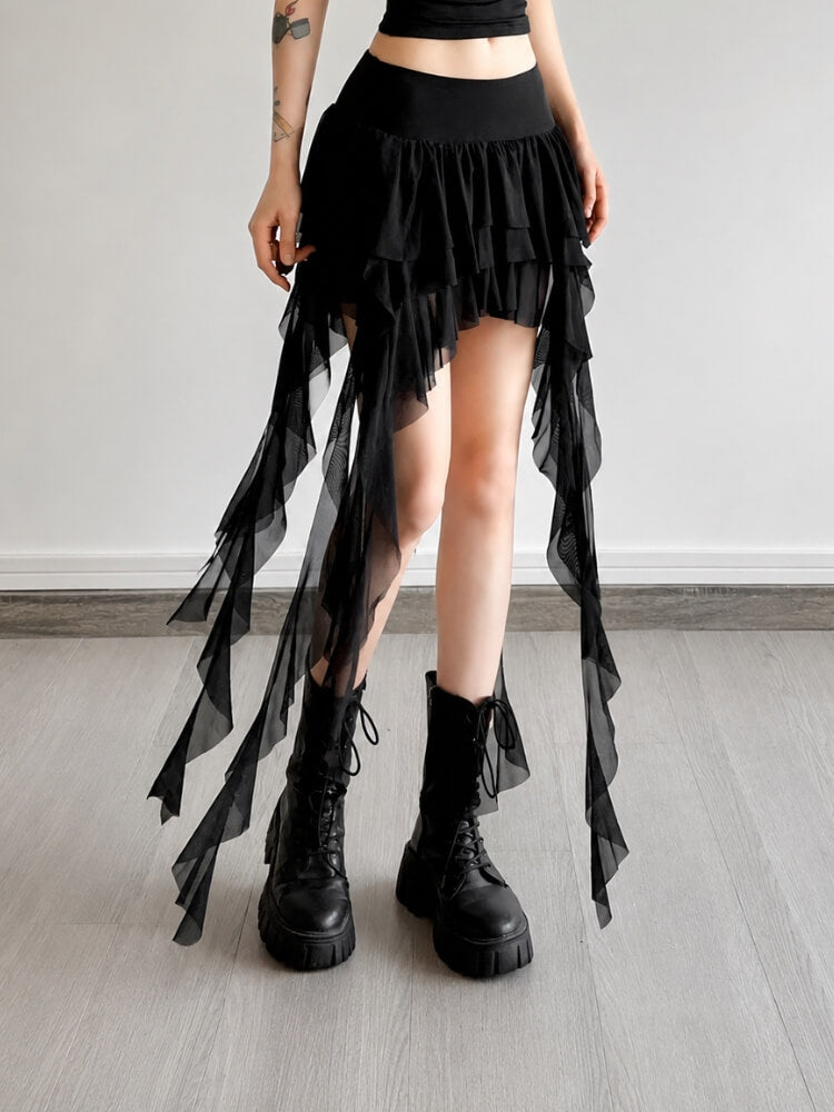 Fairy Grunge Ruffle Skirt