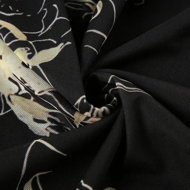 Fairycore Dark Fairy Midi Skirt
