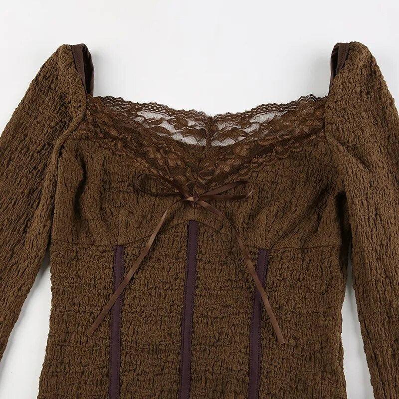shop faerie フェアリー 韓国 レースシャーリング トップス セール】【ZOZO限定】シャーリングレーストップス／shirring lace top