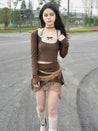 Fairycore Patchwork Mini Skirt