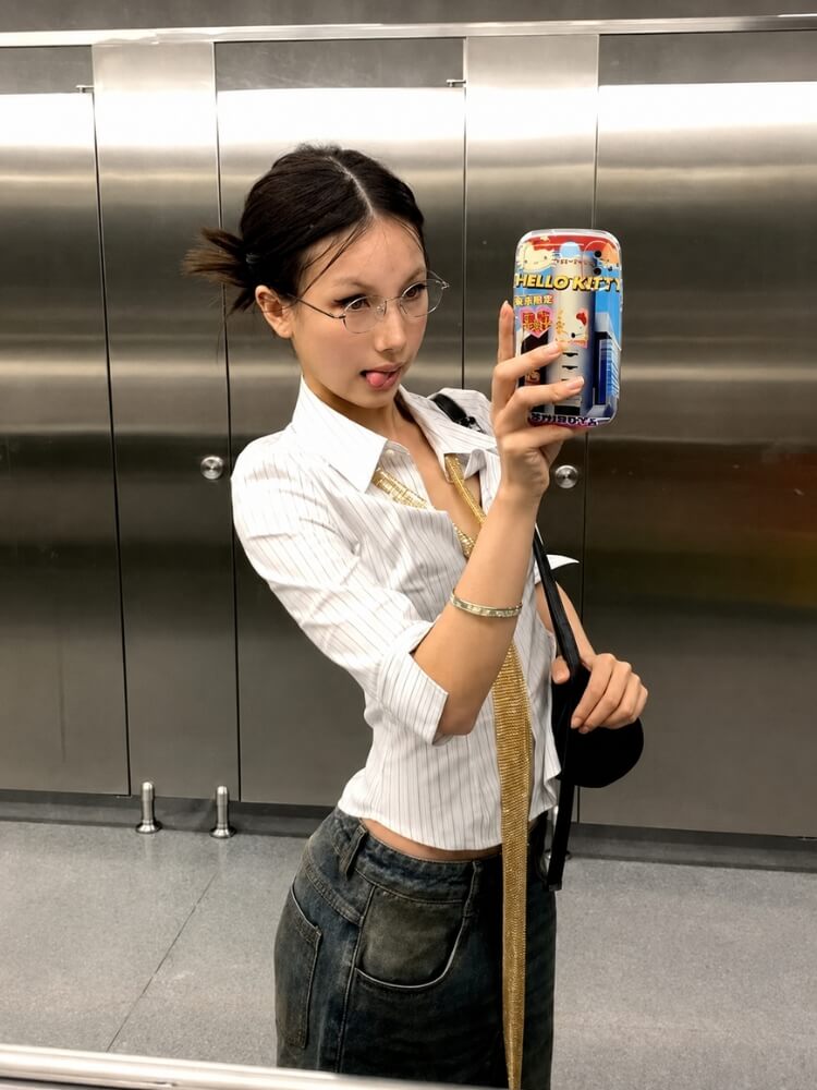 Fitted Pinstripe Shirt
