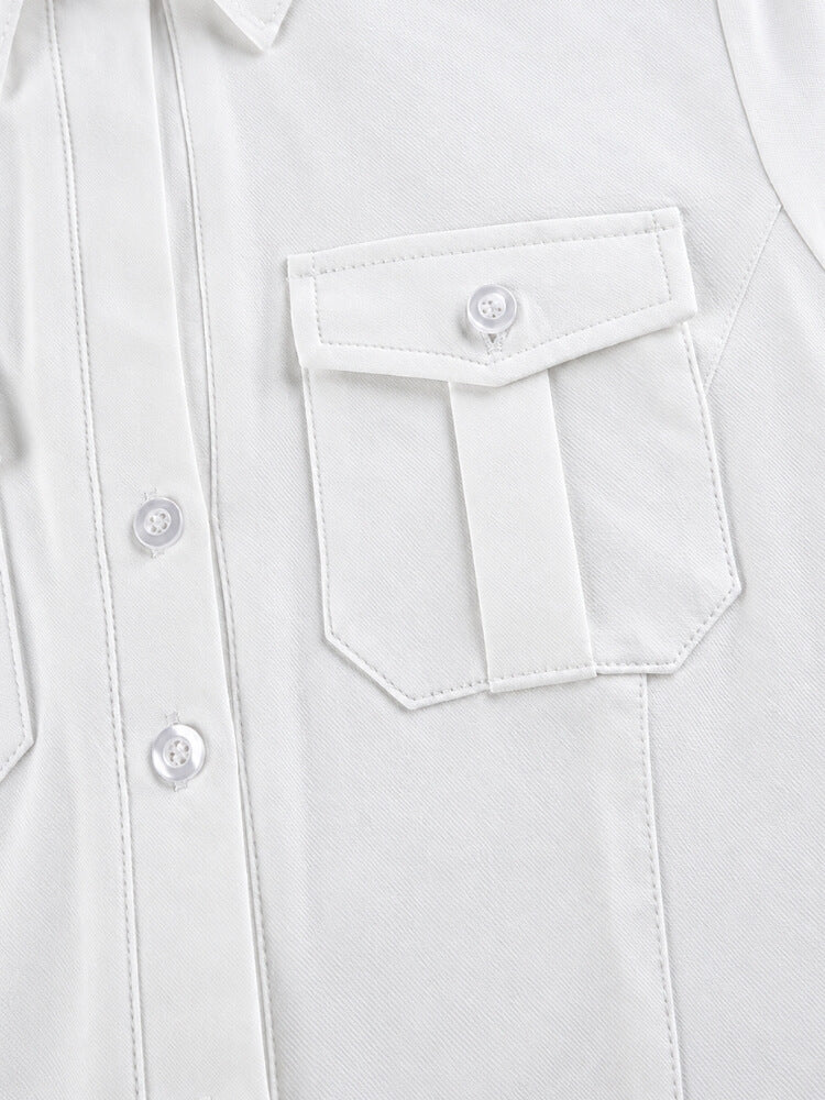 Fitted Pocket Button-Up