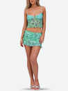 Floral Top & Mini Skirt Two Piece Set
