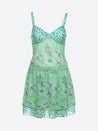 Floral Top & Mini Skirt Two Piece Set