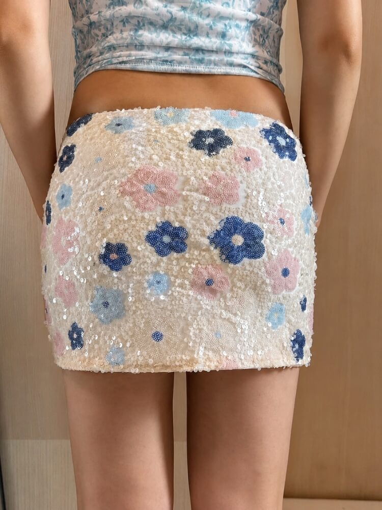 Flower Glow Mini Skirt