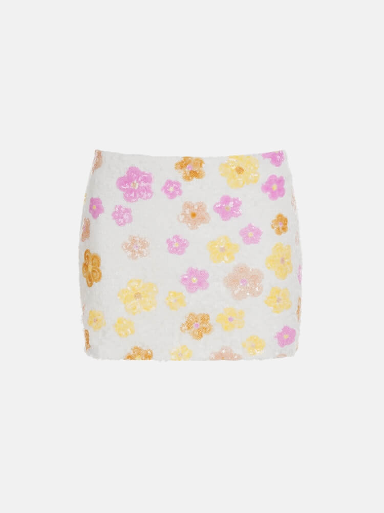 Flower Glow Mini Skirt