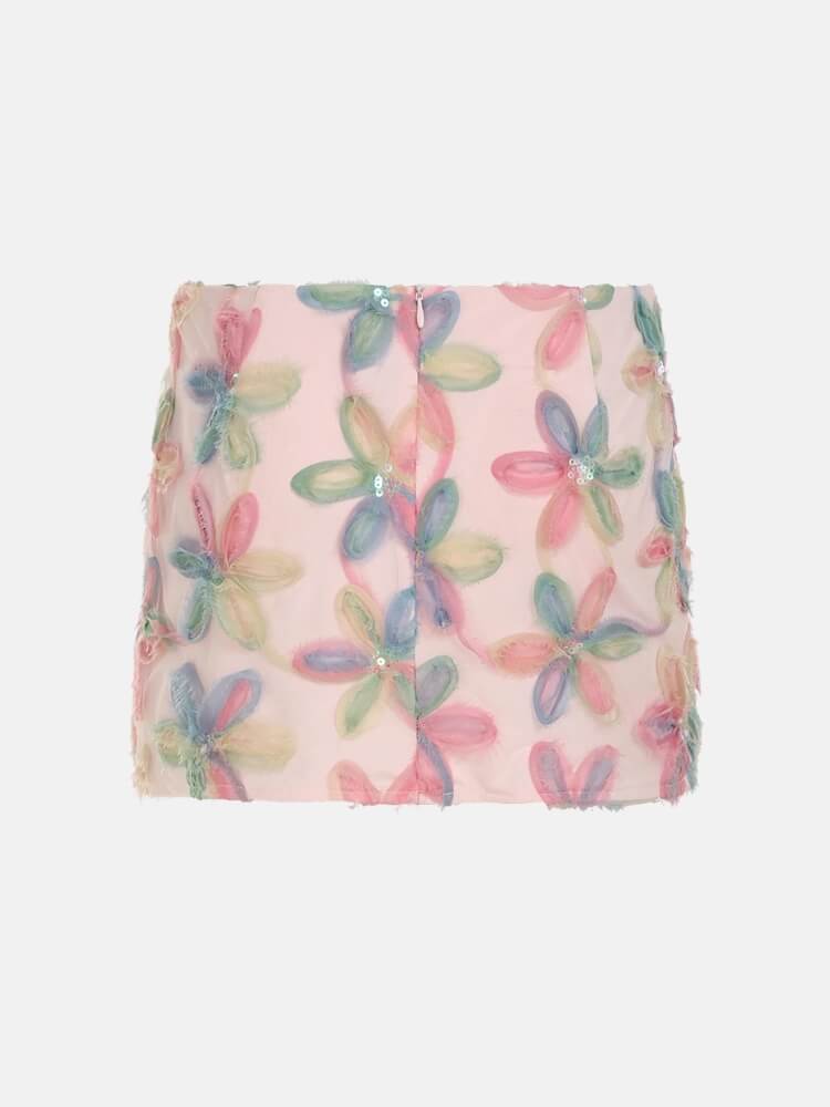 Flower Mini Skirt
