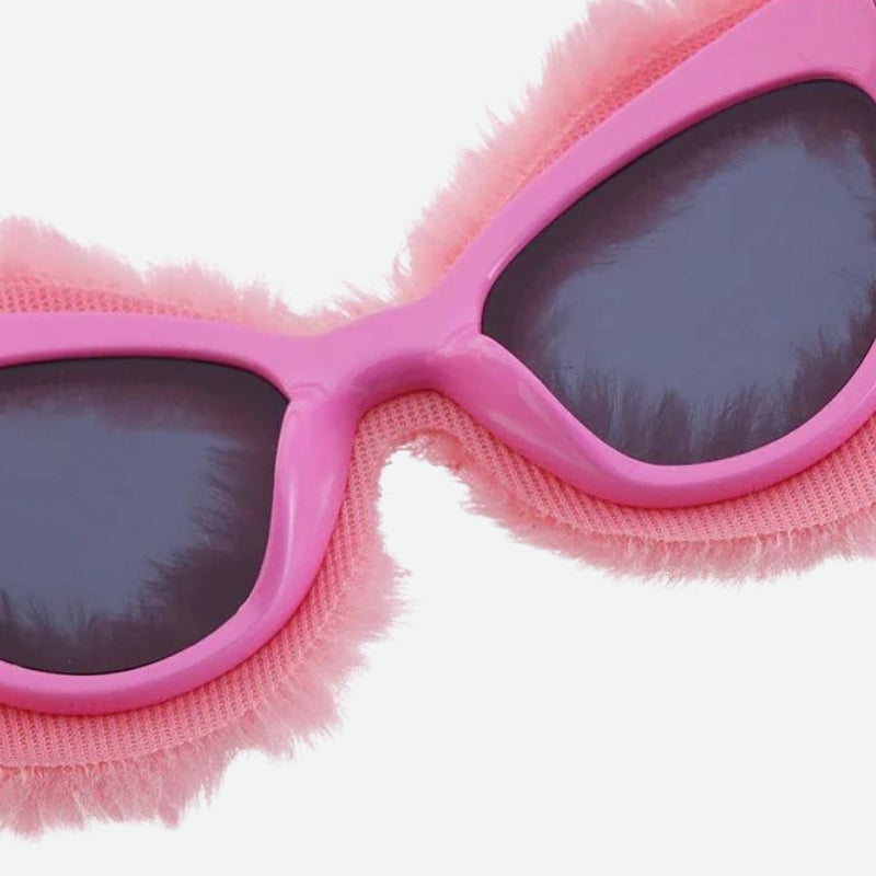 Fluffy Cat Eye Sunglasses