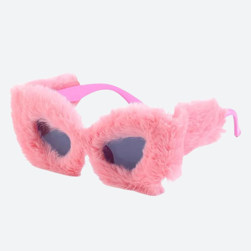 Fluffy Cat Eye Sunglasses