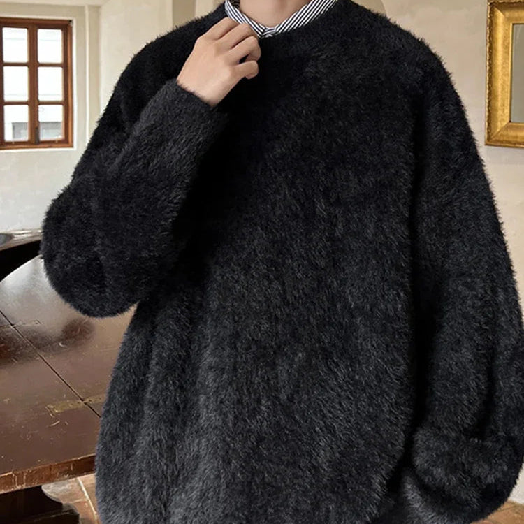 everyday i like. Fluffy sweater ブラック Shop Fluffy Oversized Sweater - Litlookz Studio