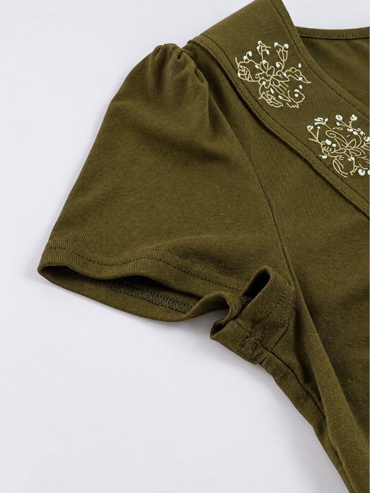 Forest Embroidery Tee