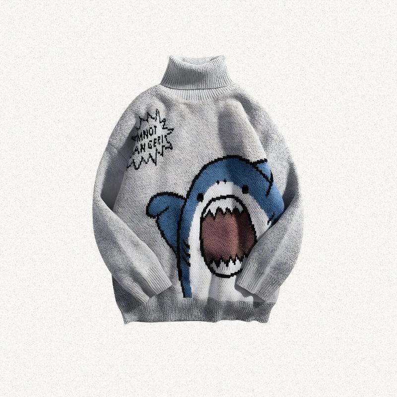 Funny Shark Knitted Sweater