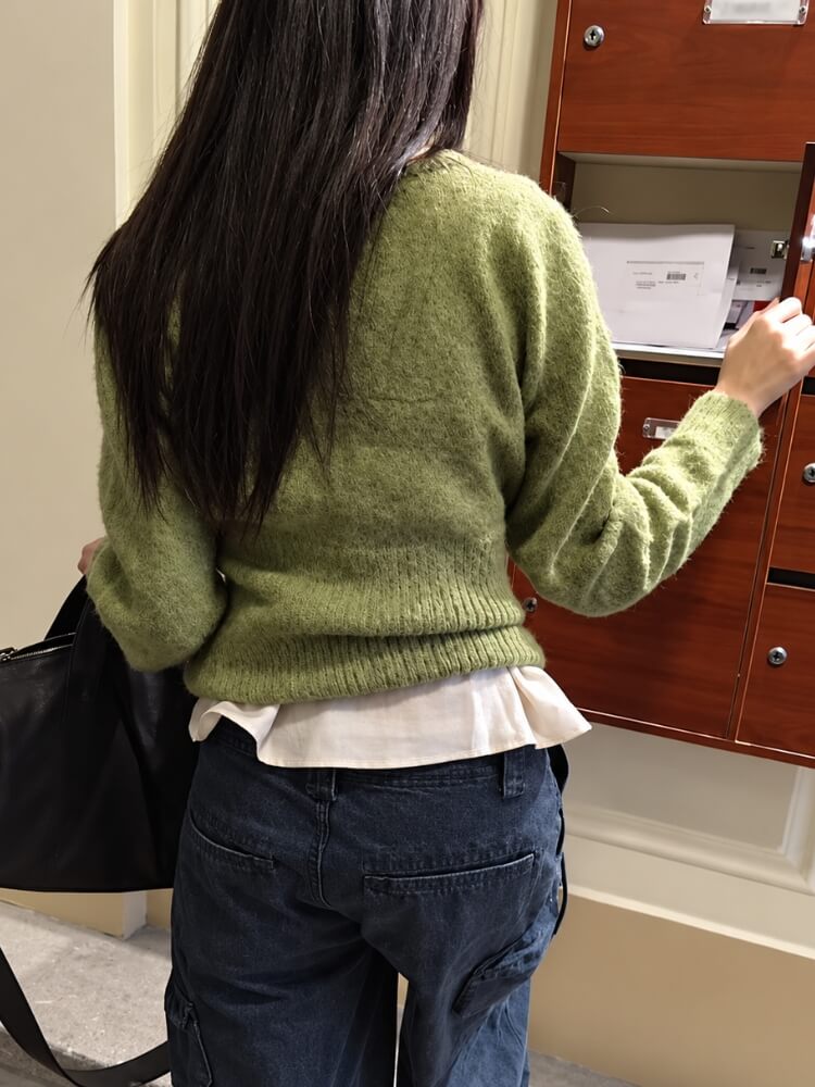 Fuzzy Wrap Cardigan