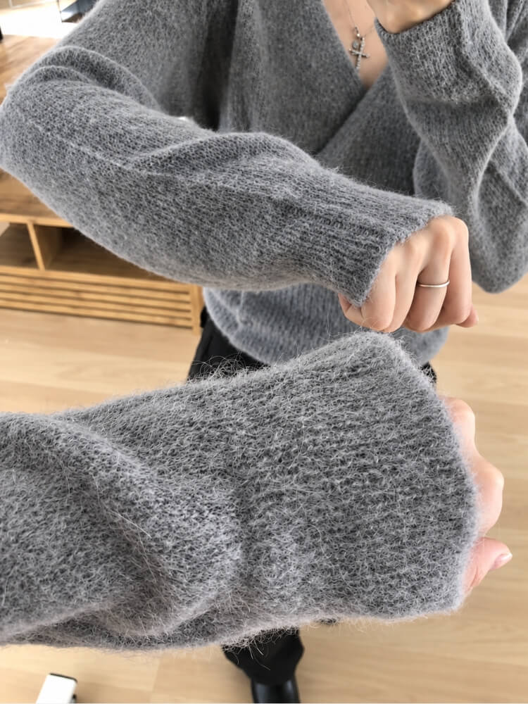 Fuzzy Wrap Cardigan