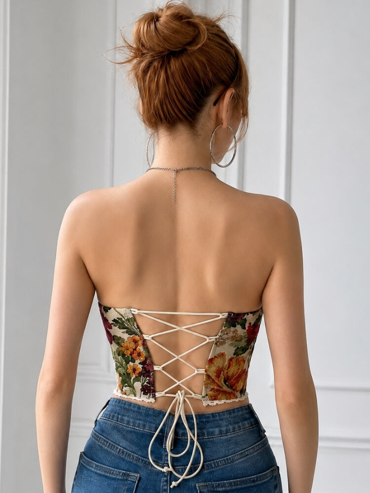 Garden Corset Top