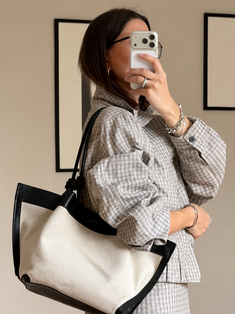 Gingham Zip Jacket