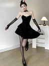 Glitter Asymmetric Mini Dress