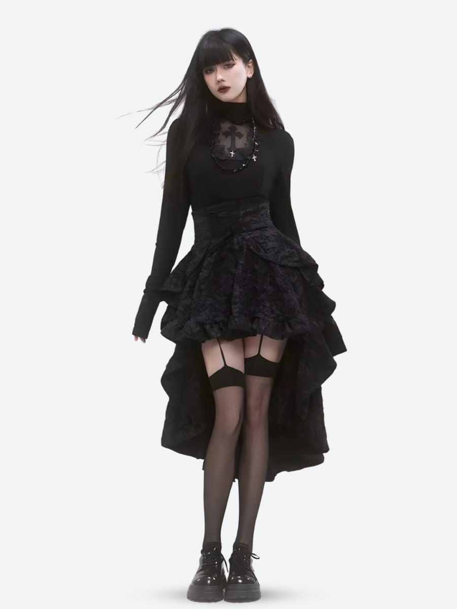 Goth Cross Top - Litlookz Studio
