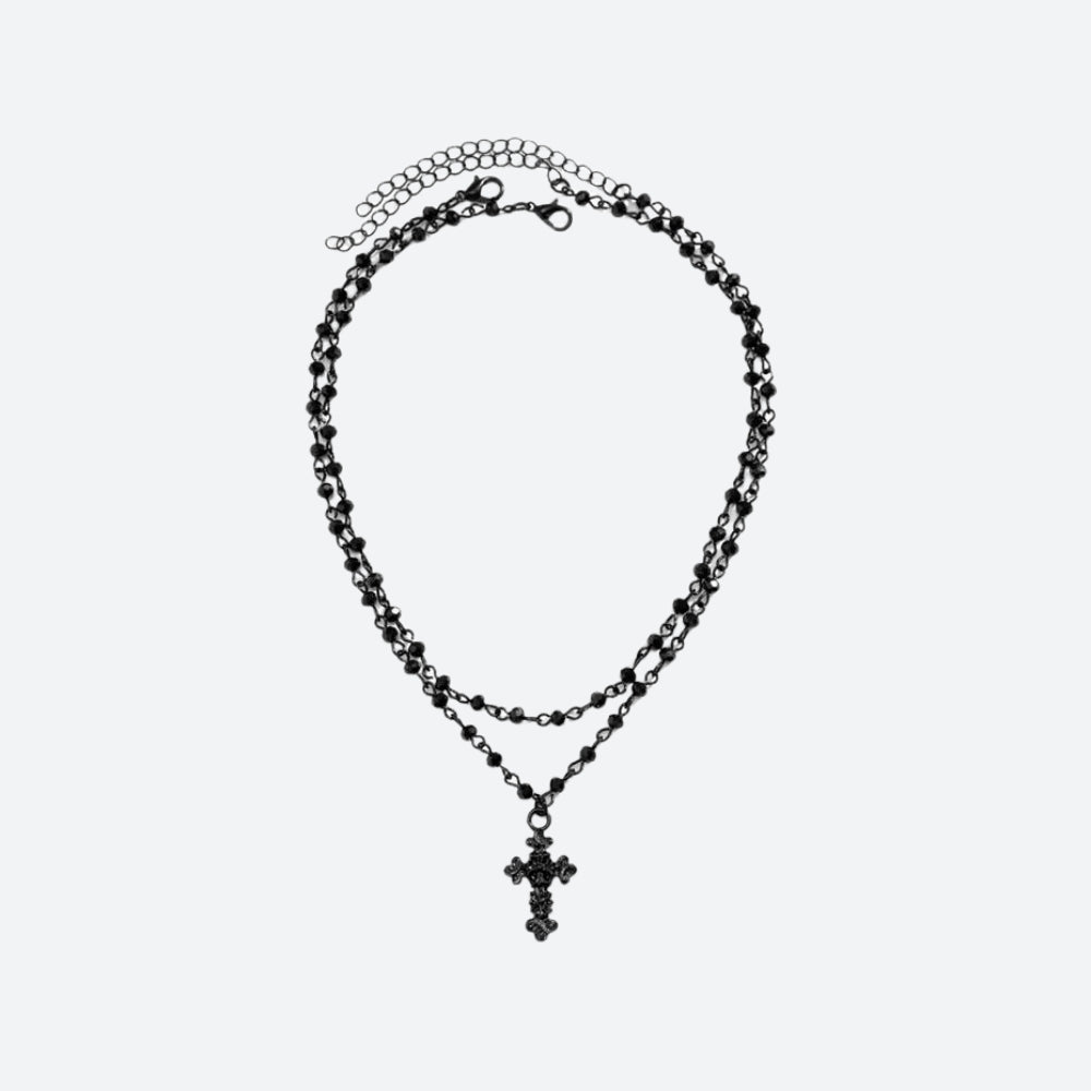 Dsquared2 Double-Chain Cross Necklace | Harrods SG