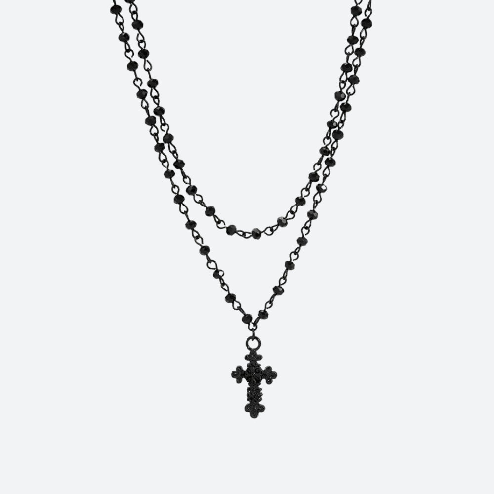 Betsey Johnson Double Chain Heart & Cross Necklace - EPC | Heart cross  necklace, Betsey, Betsey johnson