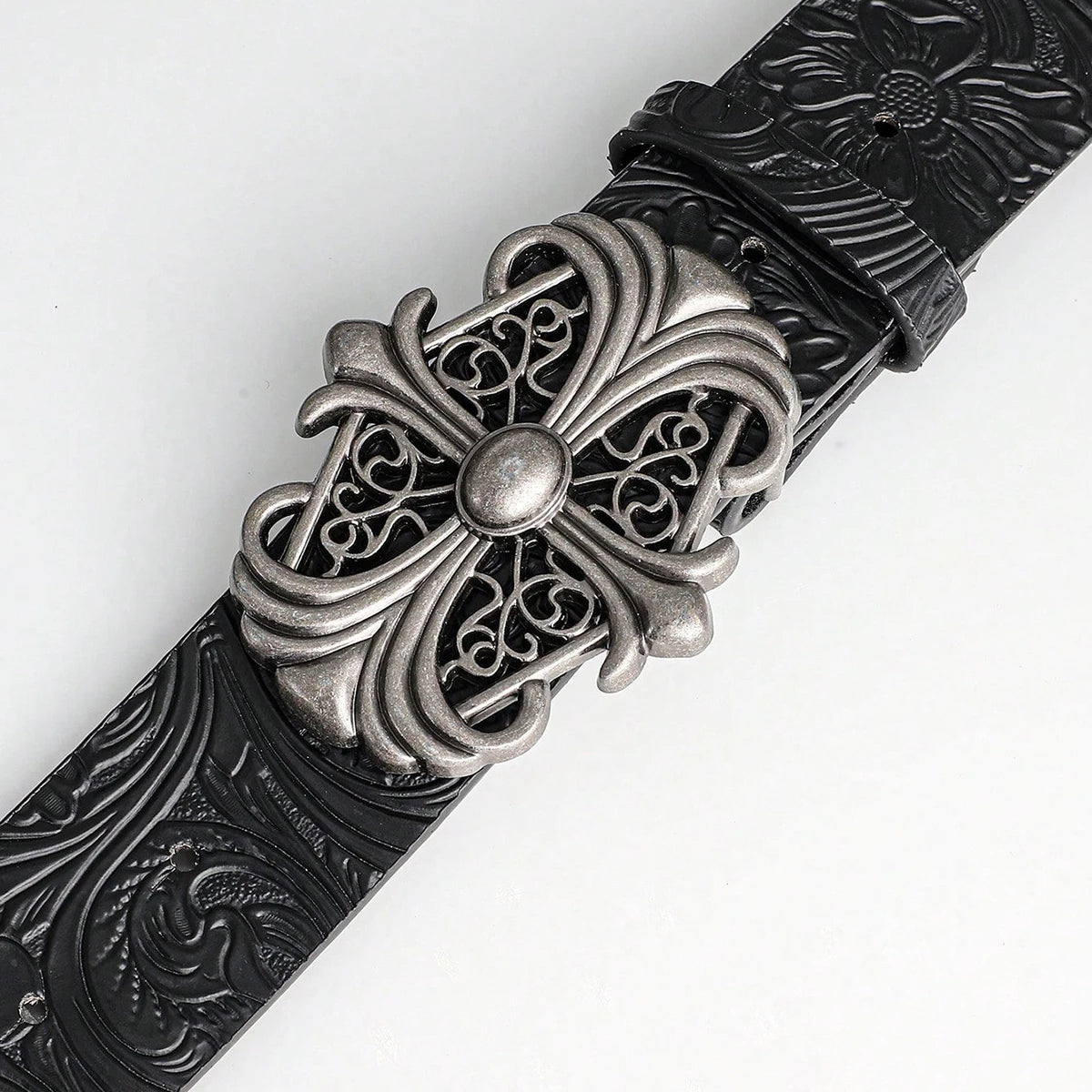 Goth Metal Cross Belt