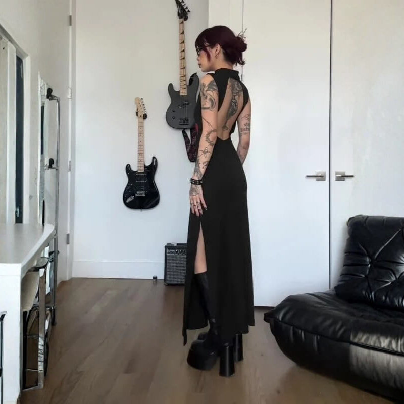 Goth Rose Maxi Dress