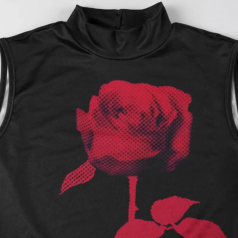 Goth Rose Maxi Dress