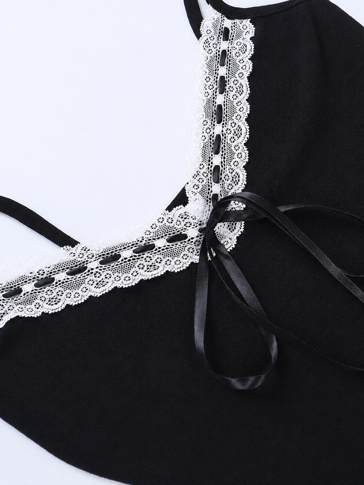 Goth Shadow Lace Top