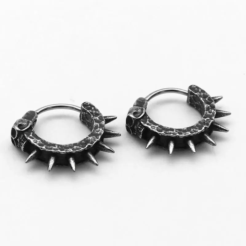 Gothic sales hoop earrings