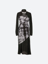 Goth Wide Sleeve Qipao Midi Dress