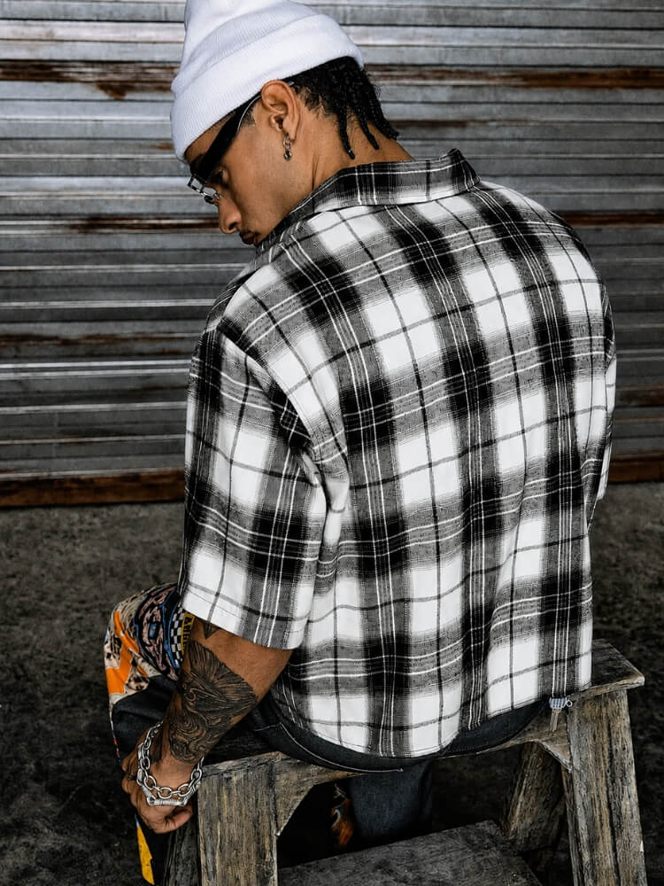 Grunge Checkered Shirt