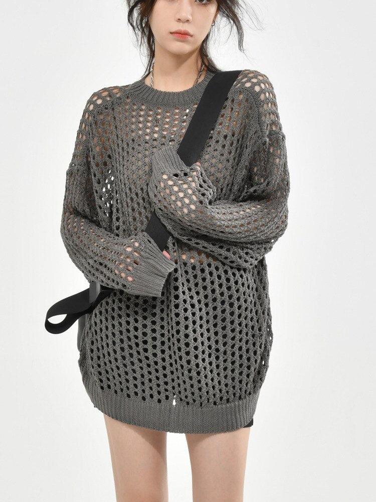 ニット・セーター HUECLOSET Vintage Ethnic Pattern Knit SE175 Knit Sweater - Black melange - Ladies | H&M US