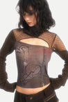 Grunge Cut Out Knitted Top