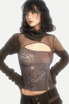 Grunge Cut Out Knitted Top