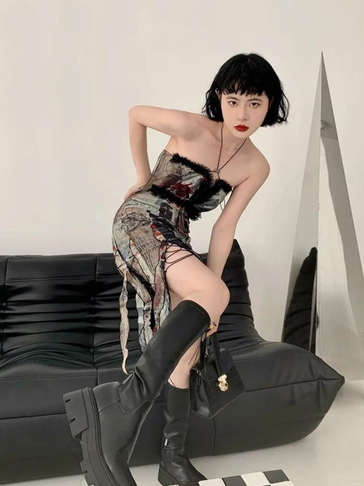 grunge midi dress Dress grunge outfits