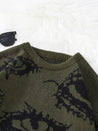 Grunge Eye Pattern Sweater