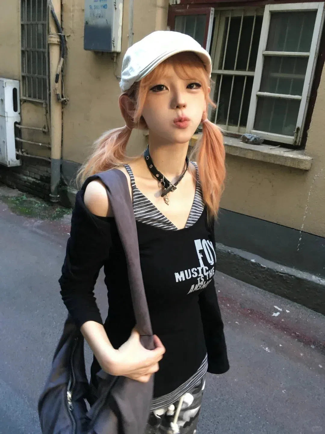 Grunge Layered Off Shoulder Top - Litlookz Studio Grunge Layered Off Shoulder Top - Litlookz Studio