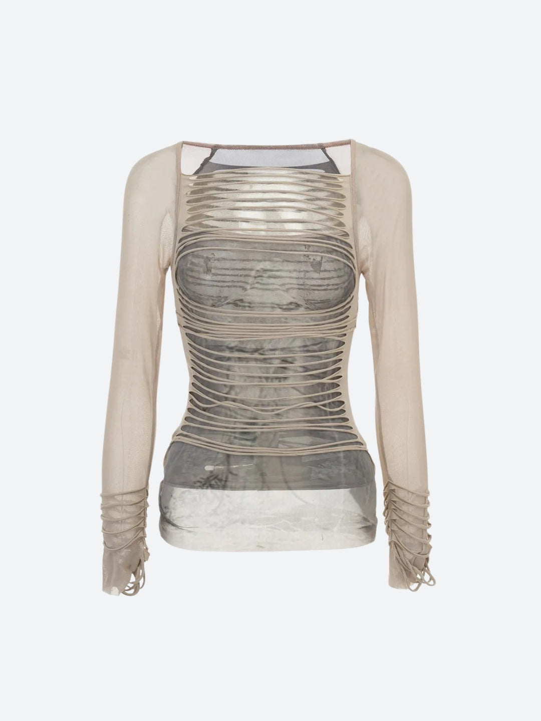 Grunge Layered Sheer Top Litlookz Studio grunge-layered-sheer-top-litlookz-studio